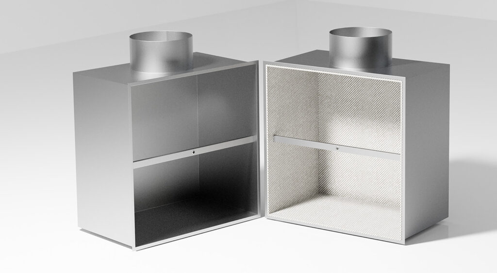 Skrzynka rozprężna do nawiewnika