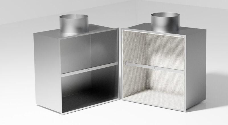 Skrzynka rozprężna do nawiewnika